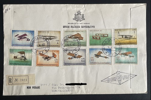 San marino 1962 aviazione - marino, aviazione-