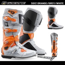 STIVALI CROSS ENDURO GAERNE SG 12 ORANGE GREY WHITE TAGLIA 44