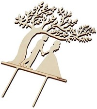 Mopec Cake topper in legno