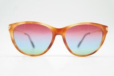 Occhiali Da Sole Vintage Cartier PARIS 1681688 Marrone Oro Argento Ovali