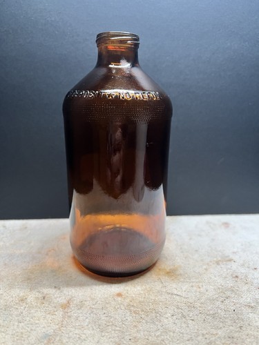 Bottiglia birra ambra vintage