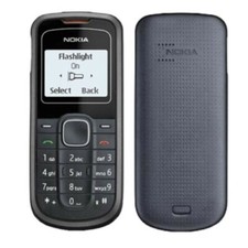 Nokia 1202 telefono nero originale sbloccato 2G GSM 900/1800 altoparlante mini-SIM