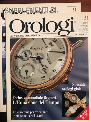 Rivista orologi misure del - le,