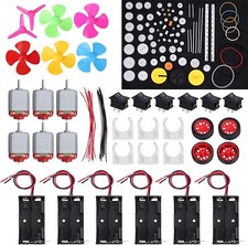 Kit Mini Motore Elettrico 3V 12V con 6 Motori DC e Eliche Varie