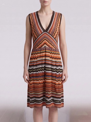 Abito midi maglia missoni - midi,