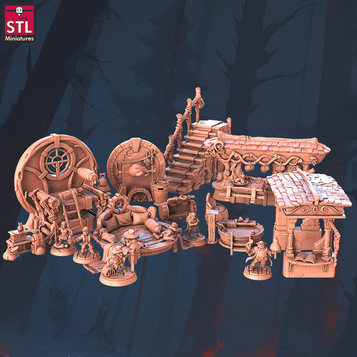Halfling hostel set dnd - hostel,