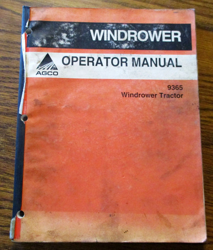 Agco hesston 9365 manuale - agco,