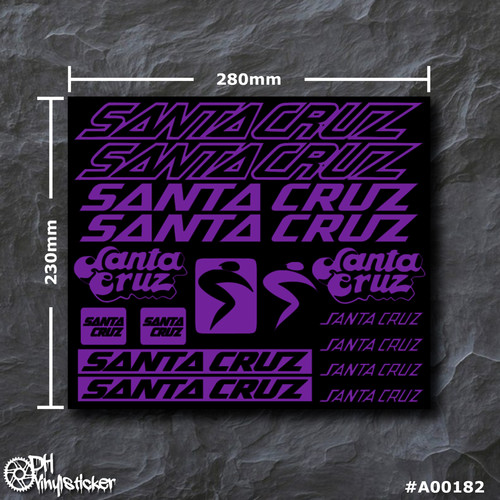 Santa cruz sticker viola set - santa,