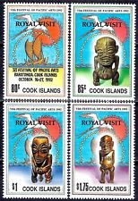 Statua Cook Is 1992 Festival Arti Fertilità Dio Scultura Legno Sole Visita Reale MNH