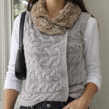 Gilet smanicato Zara lana