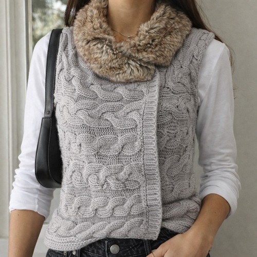 Gilet smanicato zara lana - gilet,