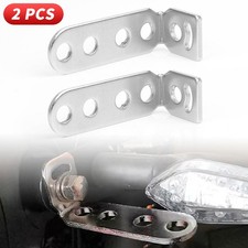 2PCS Staffa di Supporto Moto Faro Faretto Fendinebbia Segnale di Direzione Morsetto Supporto