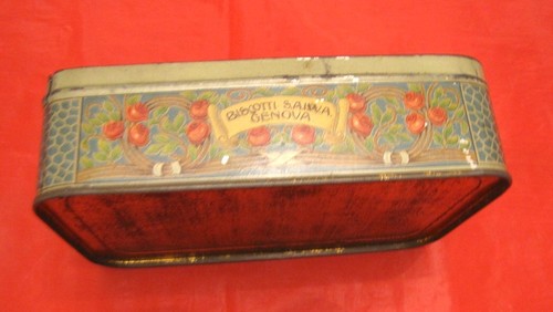 Scatola latta vintage saiwa - scatola,