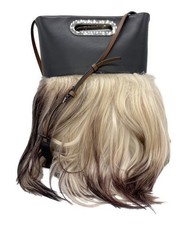 Borsa a 2 vie in pelliccia