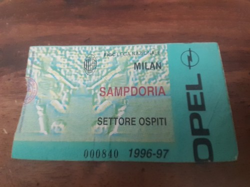 Biglietto stadio calcio - stadio, milan