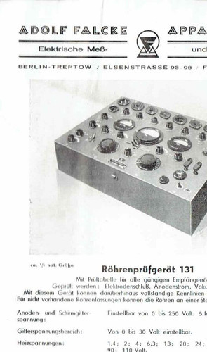 Falcke apparecchio tester tubi - falcke,