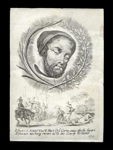 Santino pergamena 1600 - santino,