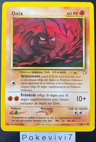 Carte pokemon onix - carte,