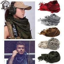 Sciarpa Shemagh 100% Cotone Arabo Tattico Militare Esercito Deserto Keffiyeh Copricapo