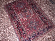 antico tappeto persiano 136x93