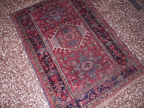 Antico tappeto persiano 136x93 - antico,