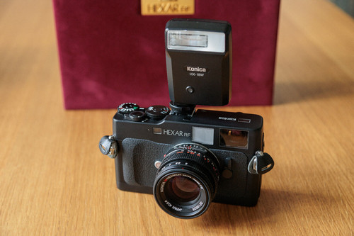 Near mint konica hexar - konica, rf