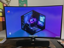 AOC CQ27G2S/BK 27" 144Hz QHD Monitor Gaming Curvo Nero E Soundbar - Come nuovo