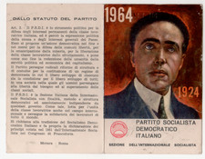 TESSERA POLITICA PSDI  PARTITO