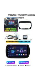 RADIO 9" PER SMART 453 BLUETOOTH NAVIGATORE ANDROID PER ORIGINALE NAVI TOUCHSCRE