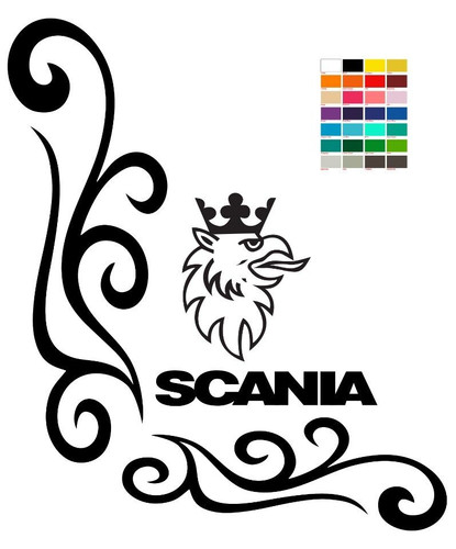 Adesivo per finestra scania - per,