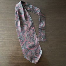 Ascot Homme Vintage a una coda 100% soie, silk, seta, made in Italy ANNI ‘80