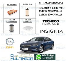 KIT TAGLIANDO FILTRI OPEL