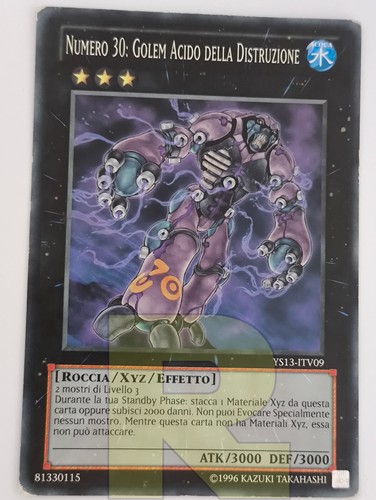 Numero golem acido della - 30,
