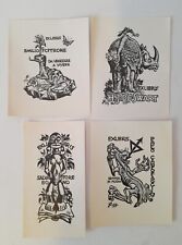 ♥ LOTTO 4 EX LIBRIS LORENZO ALESSANDRI Bono Citrone SURFANTA 1957 60 p46