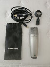 Samson C01U Silver Microphono portatile a condensatore USB da studio portatile portatile portatile