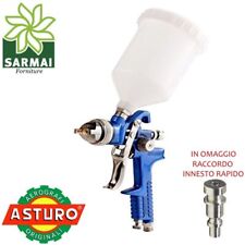 Aerografo H-827 ASTURO pistola aria HVLP a gravità verniciatura verniciare 600cc
