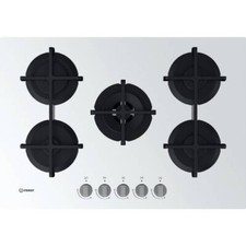 INDESIT ING72TWH PIANO COTTURA  A  GAS  5 FUOCHI  VETRO BIANCO LUCIDO (015-24)