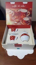 Set THUN Caffè al Volo 2 Tazzine Zuccheriera Scatola Originale Rosso