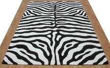 Tappeto zebra nero bianco - nero,