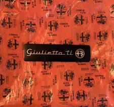 Targhetta Cruscotto Alfa Romeo Giulietta TI