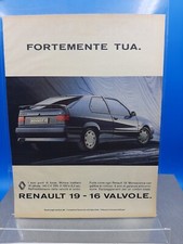 Pubblicità Ads Advertising RENAULT 19 16V 