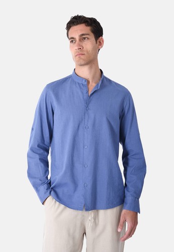 Camicia lino uomo - camicia, collo