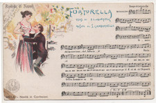 SCOPPETTA illustr. - E. & A. MELE & C. NAPOLI - cartolina musicale Bideri #456