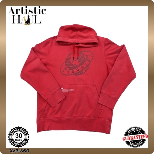 Felpa con cappuccio rossa nike - con,