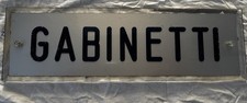 vecchia targa FS GABINETTO