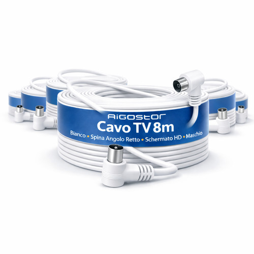 Aigostar cavo bianco - aigostar, 8m