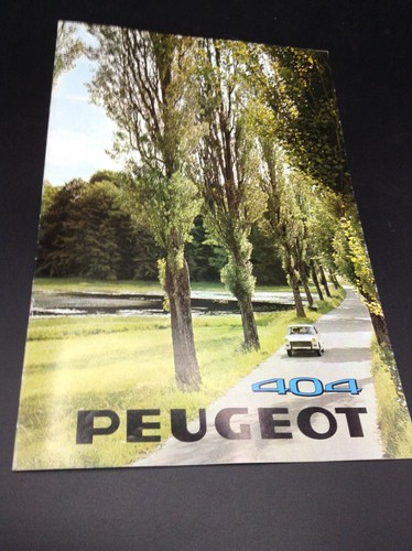Depliant auto vintage peugeot - vintage,