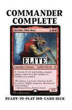 Krenko, Mob Boss ELITE Goblin Gettoni Tribali MTG Mazzo Comandante Personalizzato