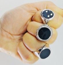 3 ANELLI UOMO ARGENTO 925