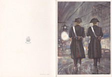 * CARABINIERI - Di notte in città - Nei Secoli Fedele (Cartoncino apribile)